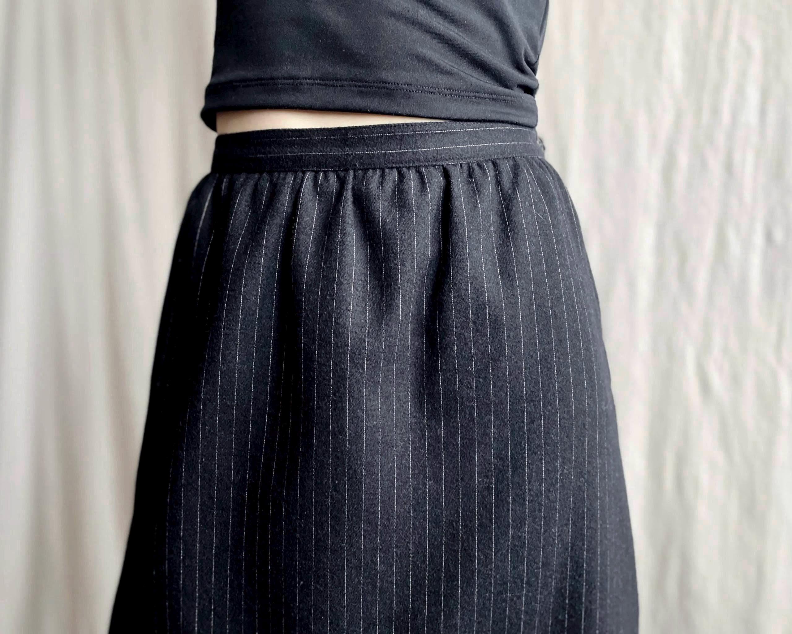 Ceinture En Cuir Vintage Gaston Jaunet Paris - Noir, Taille S, Made In France