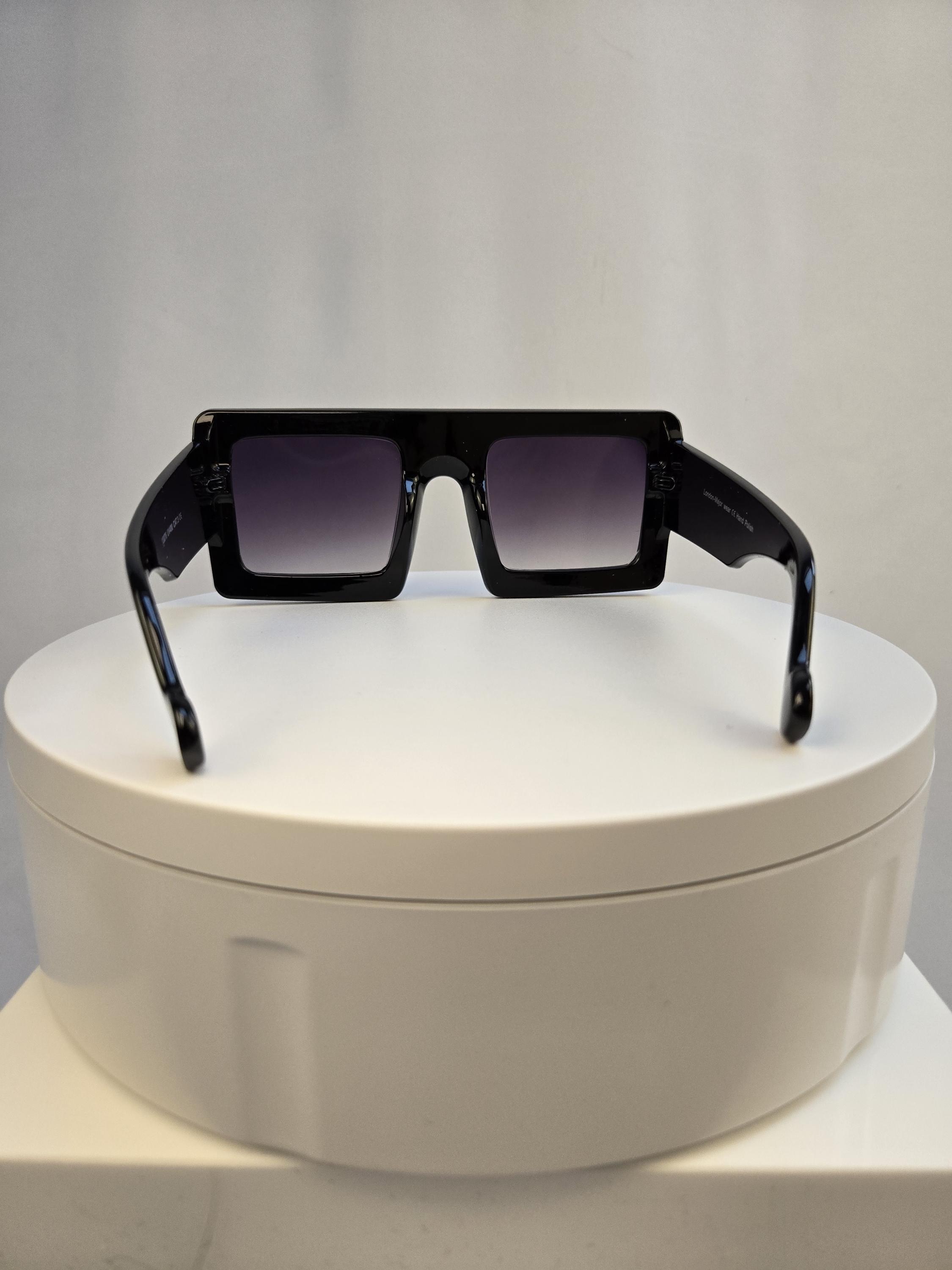 Dazzling Silver Oversized Glitter Sunglasses | Glamorous 