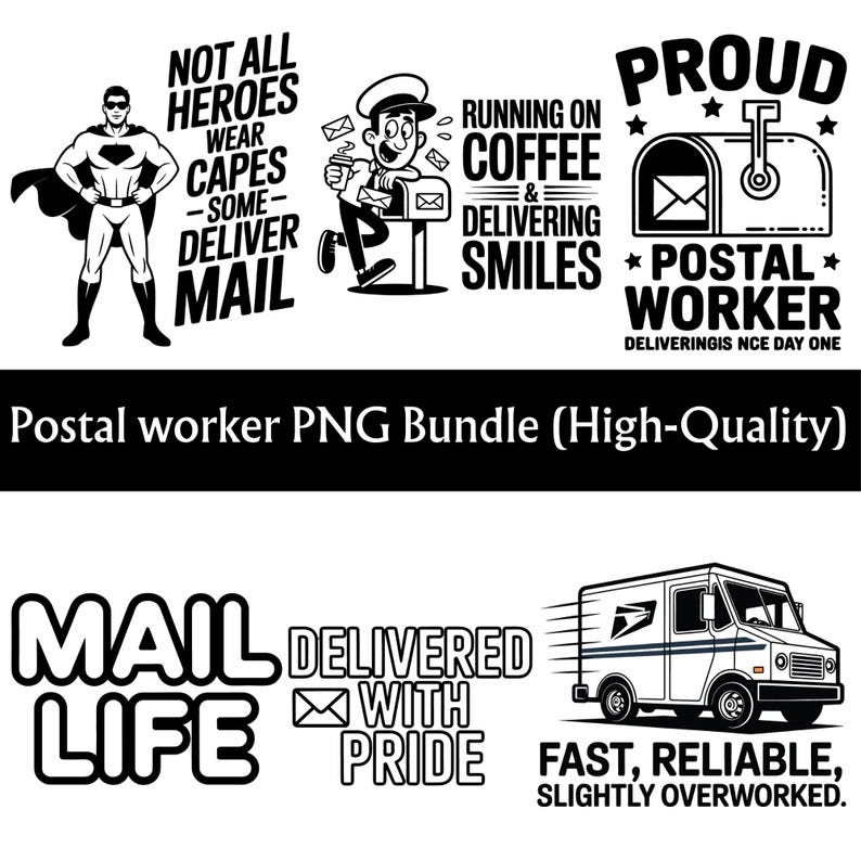 Postal Worker SVG Bundle, Mail Carrier PNG Designs, USPS Shirt Quotes ...