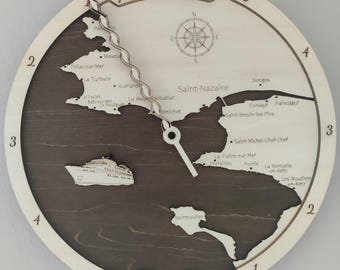 Horloge des Marées Artisanale - Côte de Loire-Atlantique & Noirmoutier