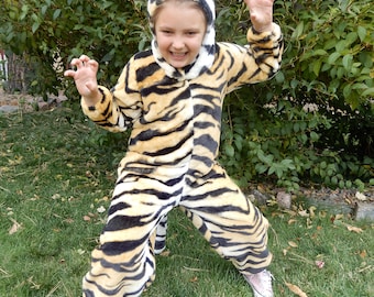 Tiger Halloween Costume-Toddler Tiger Costume-Child Tiger Costume-Child Tiger Theater Costume