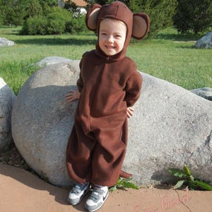 Child Monkey Costume-Toddler Monkey Costume-Child Monkey Halloween Costume-Girl Monkey Costume-Boy Monkey Costume