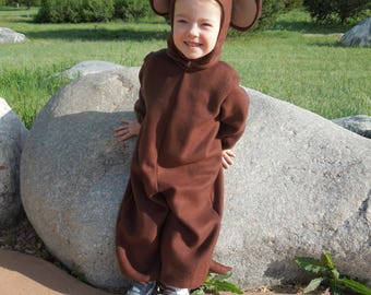 Child Monkey Costume-Toddler Monkey Costume-Child Monkey Halloween Costume-Girl Monkey Costume-Boy Monkey Costume