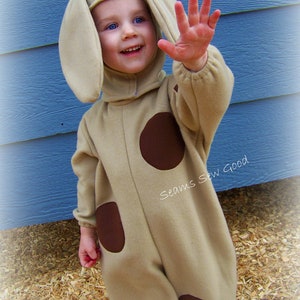 Dog Costume-Dog Fleece Costume-Child Dog Costume-Dog Halloween Costume-Dog Theater Costume-Puppy Costume
