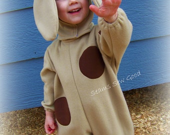 Dog Costume-Dog Fleece Costume-Child Dog Costume-Dog Halloween Costume-Dog Theater Costume-Puppy Costume