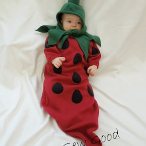 Infant Strawberry Costume-Baby Strawberry Halloween Costume-Baby Strawberry Costume