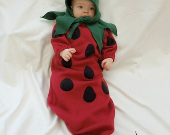 Infant Strawberry Costume-Baby Strawberry Halloween Costume-Baby Strawberry Costume