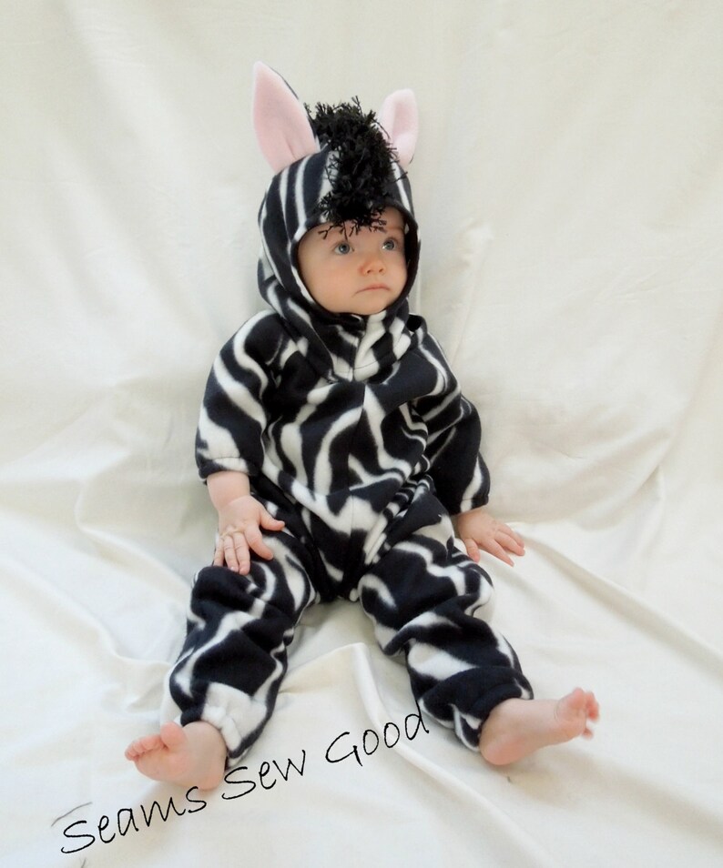 Infant Zebra Costumebaby Zebra Costumebaby Boy Zebra Etsy