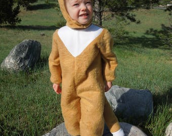 Fox Costume-Toddler Fox Costume-Child Fox Costume-Fleece Child Fox Costume-Child Fox Halloween Costume-Child Fox Theater Costume