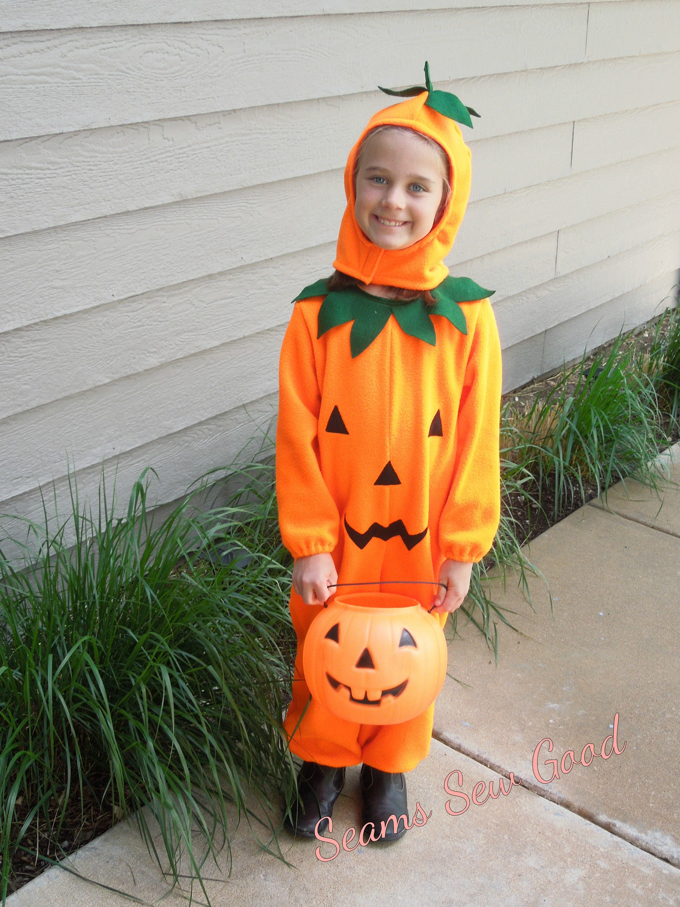 Baby Bambino Pumpkin Patch Cutie Ragazzi Ragazze Halloween Costume Vestito 