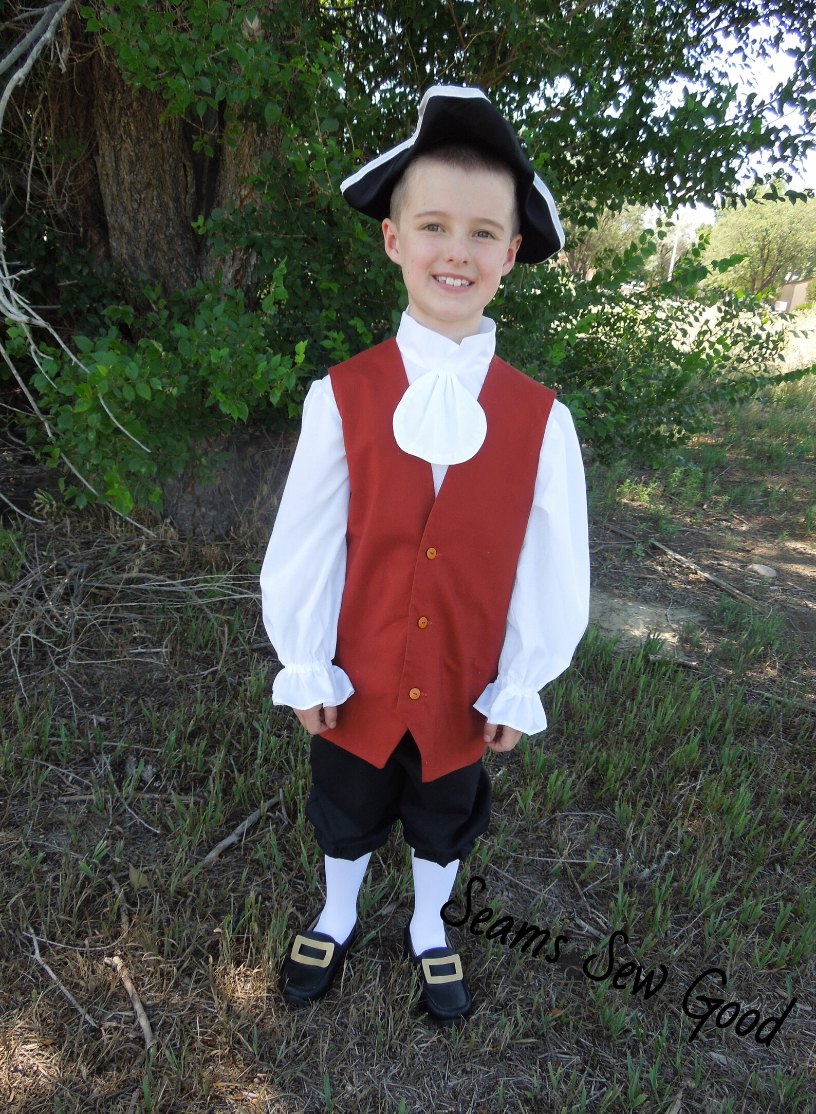 Male Colonial Costumeboy Patriot Costumecurriculum Days Boys Etsy