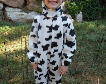 Cow Costume-Toddler Cow Costume-Child Cow Costume-Fleece Cow Costume-Cow Halloween Costume-Cow Theater Costume-Girl Cow Costume