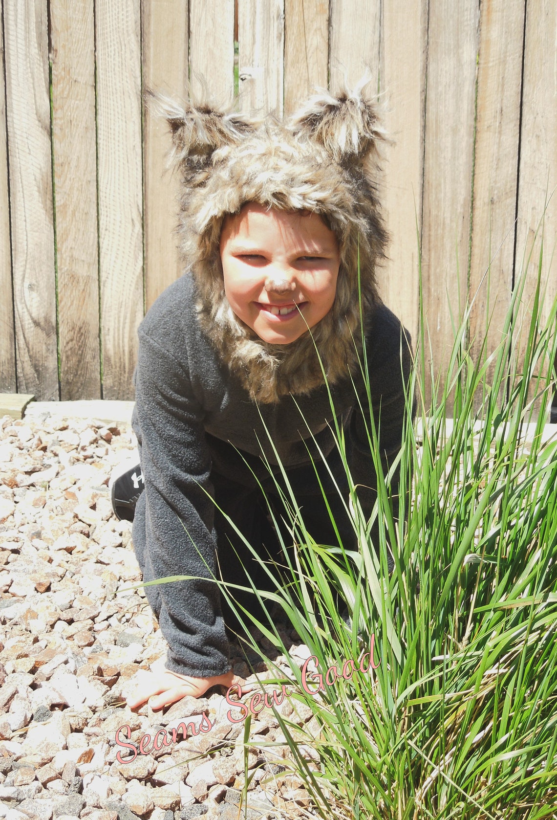 Fleece Grey Wolf Costumechild Wolf Costumetoddler Wolf Etsy