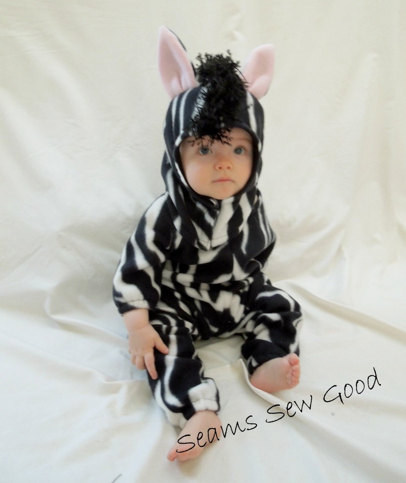 Infant Zebra Costumebaby Zebra Costumebaby Boy Zebra Etsy