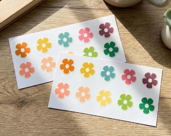 Flower Sticker Set 10 Pack Waterproof Stickers Cute Aesthetic Floral Decals Laptop Water Bottle Phone Stickers Boho Flower Stickers