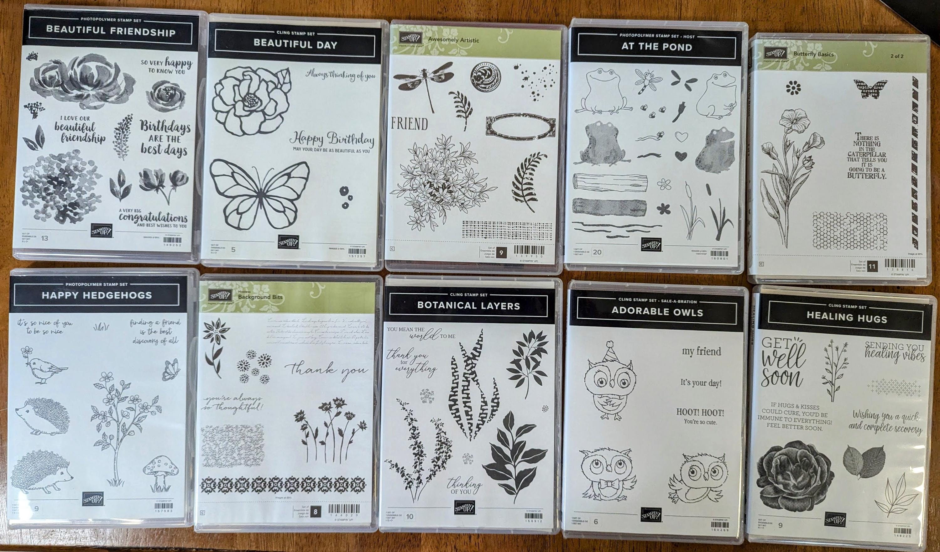 Stampin' Up!  stamp sets (J)