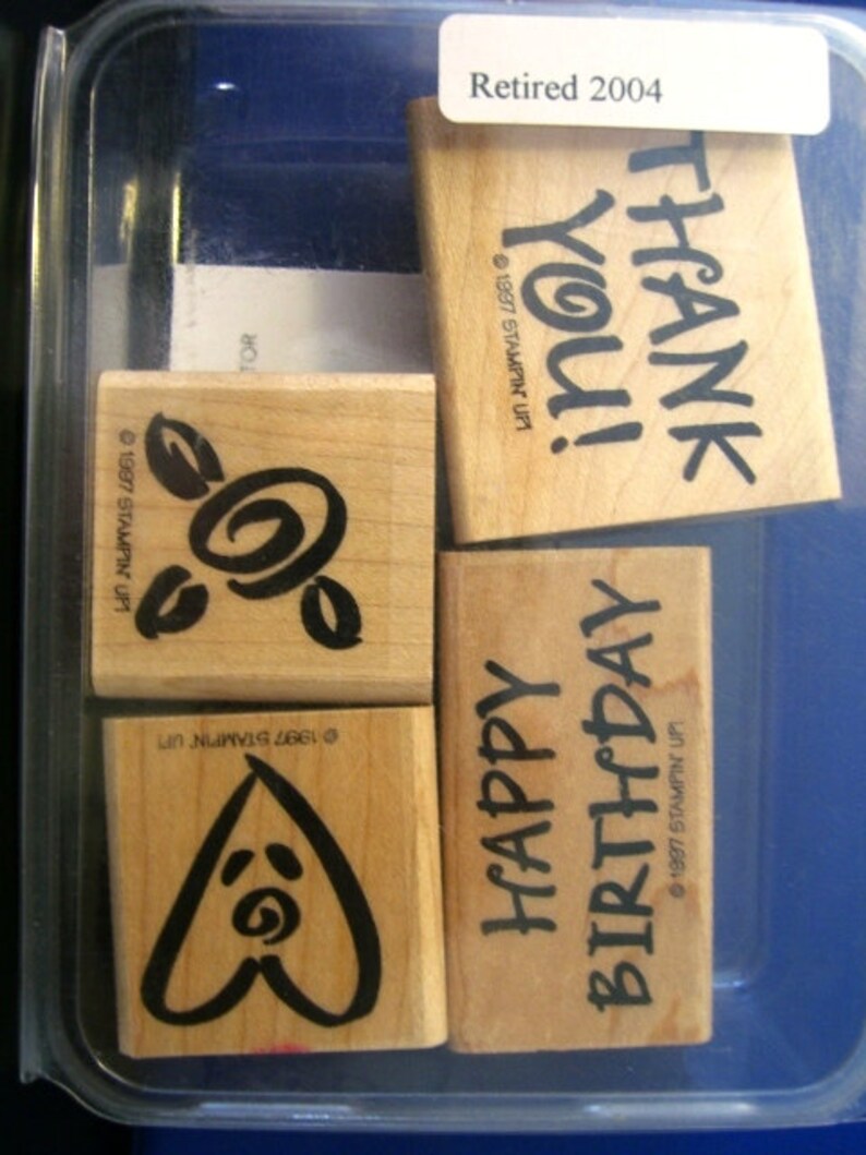 Stampin up Rubber Stamp Set "bold Greetings Mini" - Etsy
