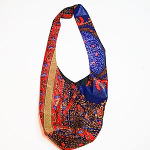 African Print Fabric Crossbody Handbag for Women