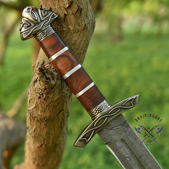 ♦︎新品・未使用♦︎ WEDG WOOD ♦︎ サムライ ♦︎ 廃盤♦︎12点セット Viking Sword With Wooden Scabbard | Custom Hand Forged Damascus