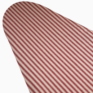 Ironing Board Cover custom sizes including brabantia, more ELASTIC around edges red and cream ticking fabric heavyweight