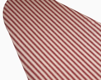 Ironing Board Cover custom sizes including brabantia, more ELASTIC around edges red and cream ticking fabric heavyweight