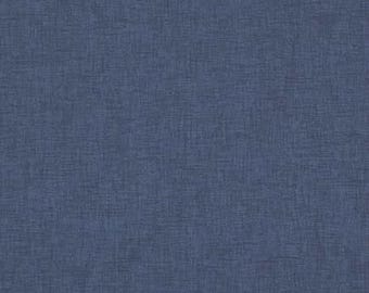 Laminated cotton aka oilcloth heavyweight tablecloth, fitted by TAILORING or ELASTIC or DRAPED, Solid Blue
