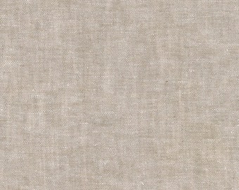 Laminated cotton/linen heavyweight tablecloth fitted by TAILORING or fitted by ELASTIC or DRAPED, solid flax color