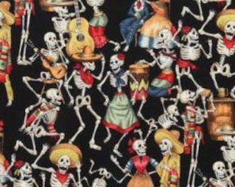 Ironing Board Cover with or without optional 100 percent WOOL IRONING PAD, variety of sizes, Alexander Henry Fiesta de los Muertos