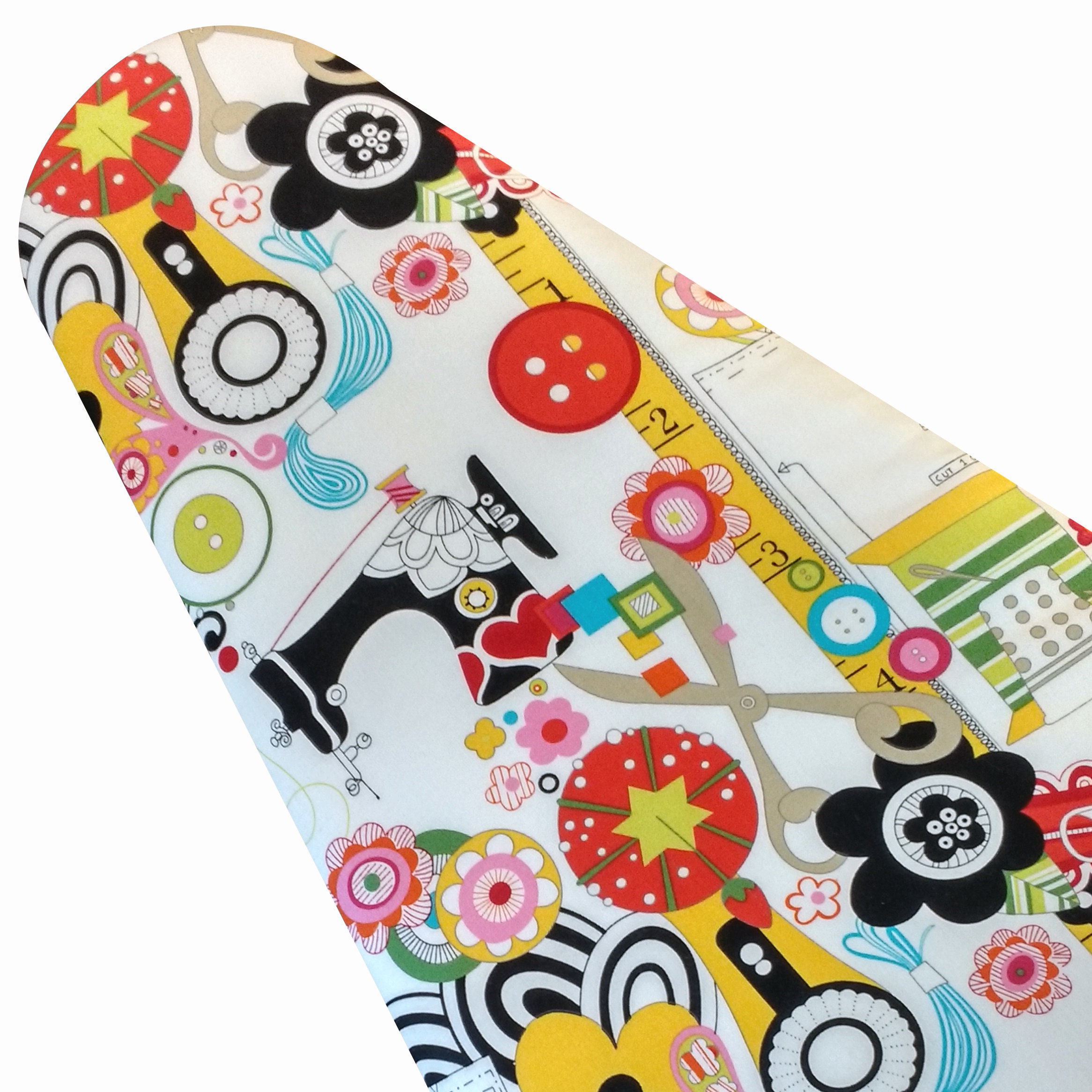 PADDED Ironing Board Cover With ELASTIC Around Edges, Riley Blake