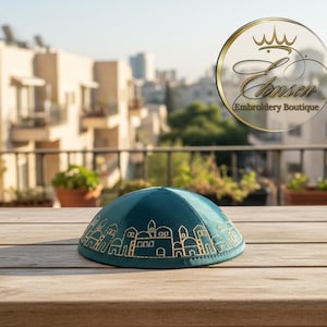 Golden Jerusalem – Kippah Embroidery Set