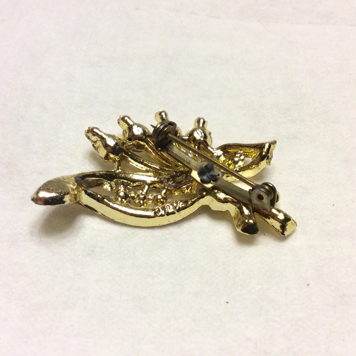 Vintage AJC American Jewelry Company Rhinestone Corsage Brooch Pin. - Etsy
