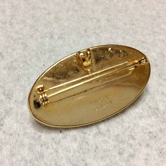 Michael Golan signed agate brooch pendant. - image 4