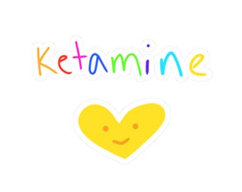 Ketamine Heart Sticker