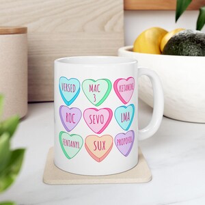 Anesthesia Candy Hearts Mug