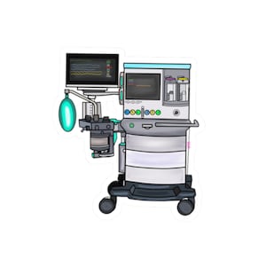 Anesthesia Machine Sticker