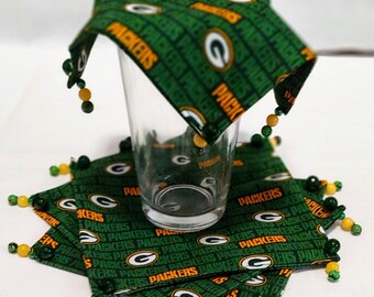 Beverage Cover Ups, Green Bay Packers, Football, Green, Orange, white