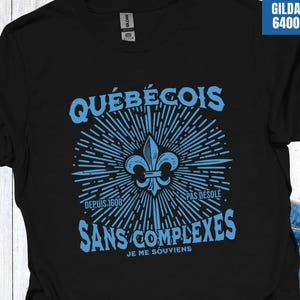 Quebec Shirt for Quebecker, French Language T-Shirt for Quebecois June 24 Tshirt Gift for Him Saint John the Baptist Day Gift for Dad or Son