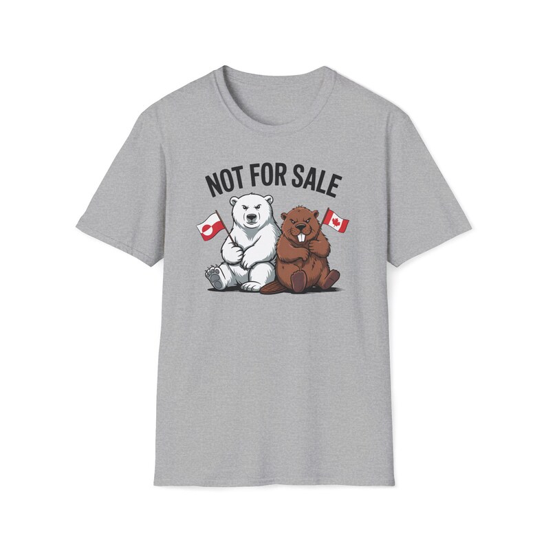 Not For Sale Greenland Canada Shirt, Beaver & Polar Bear Tee, Anti-Trump Canada T-Shirt, Made in Canada, Shop Canada Gift image 9