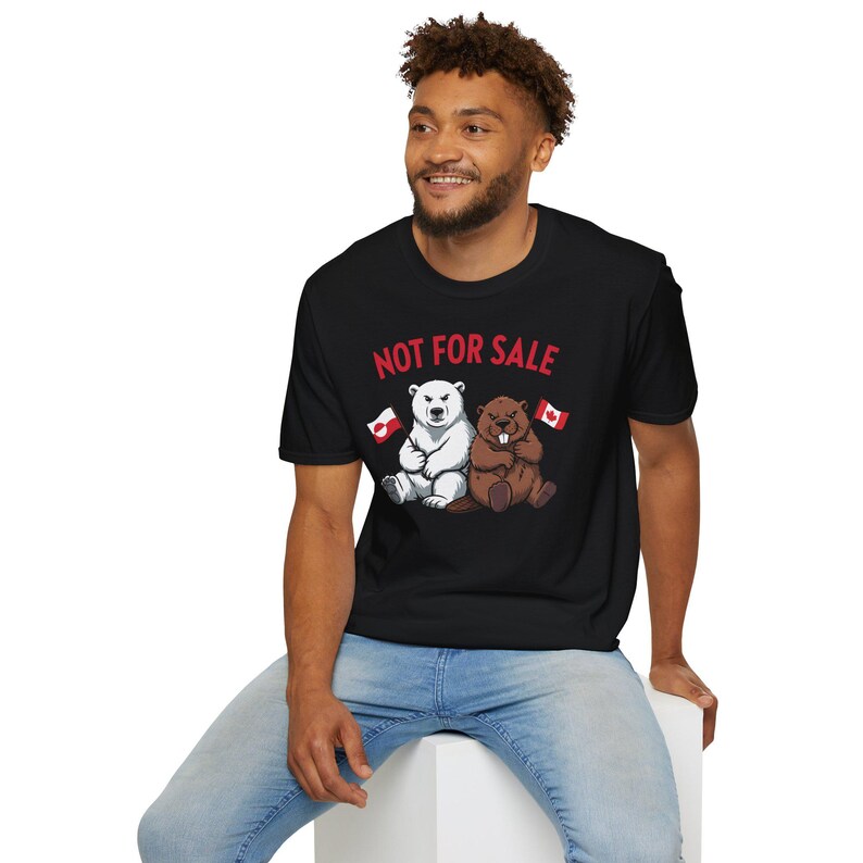 Not For Sale Greenland Canada Shirt, Beaver & Polar Bear Tee, Anti-Trump Canada T-Shirt, Made in Canada, Shop Canada Gift image 13