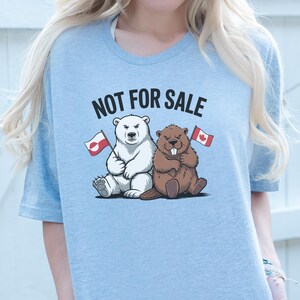 Not For Sale Greenland Canada Shirt, Beaver & Polar Bear Tee, Anti-Trump Canada T-Shirt, Made in Canada, Shop Canada Gift image 5