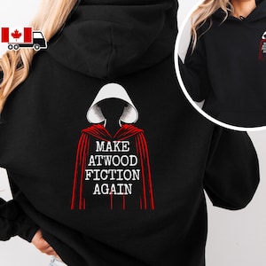 Long Sleeve [Out of Print] Margaret Atwood / The Handmaid's Tale Hoodie (Red) L-1590-Womens-Tanamachi-The-