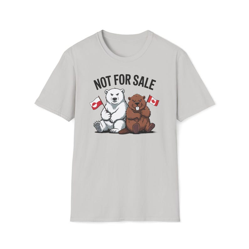 Not For Sale Greenland Canada Shirt, Beaver & Polar Bear Tee, Anti-Trump Canada T-Shirt, Made in Canada, Shop Canada Gift image 8