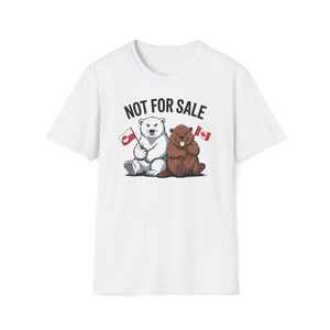Not For Sale Greenland Canada Shirt, Beaver & Polar Bear Tee, Anti-Trump Canada T-Shirt, Made in Canada, Shop Canada Gift image 7