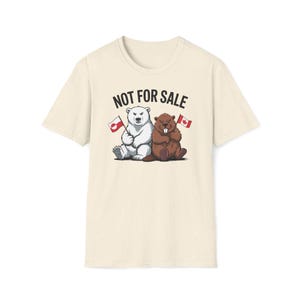 Not For Sale Greenland Canada Shirt, Beaver & Polar Bear Tee, Anti-Trump Canada T-Shirt, Made in Canada, Shop Canada Gift image 10