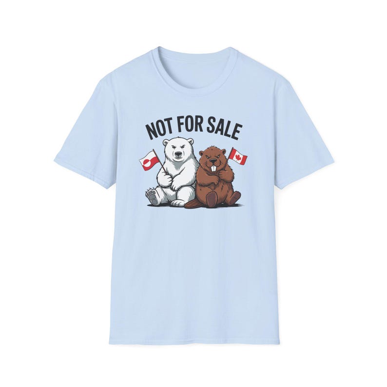 Not For Sale Greenland Canada Shirt, Beaver & Polar Bear Tee, Anti-Trump Canada T-Shirt, Made in Canada, Shop Canada Gift image 11
