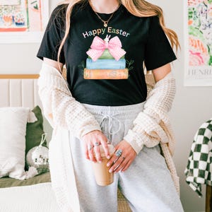 Easter tshirt, Easter gift, Book lover tshirt, Book lover gift, Gift for her, Bookish, Teacher gift