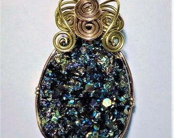 Sparkling Wire Wrapped Druzy Ensemble