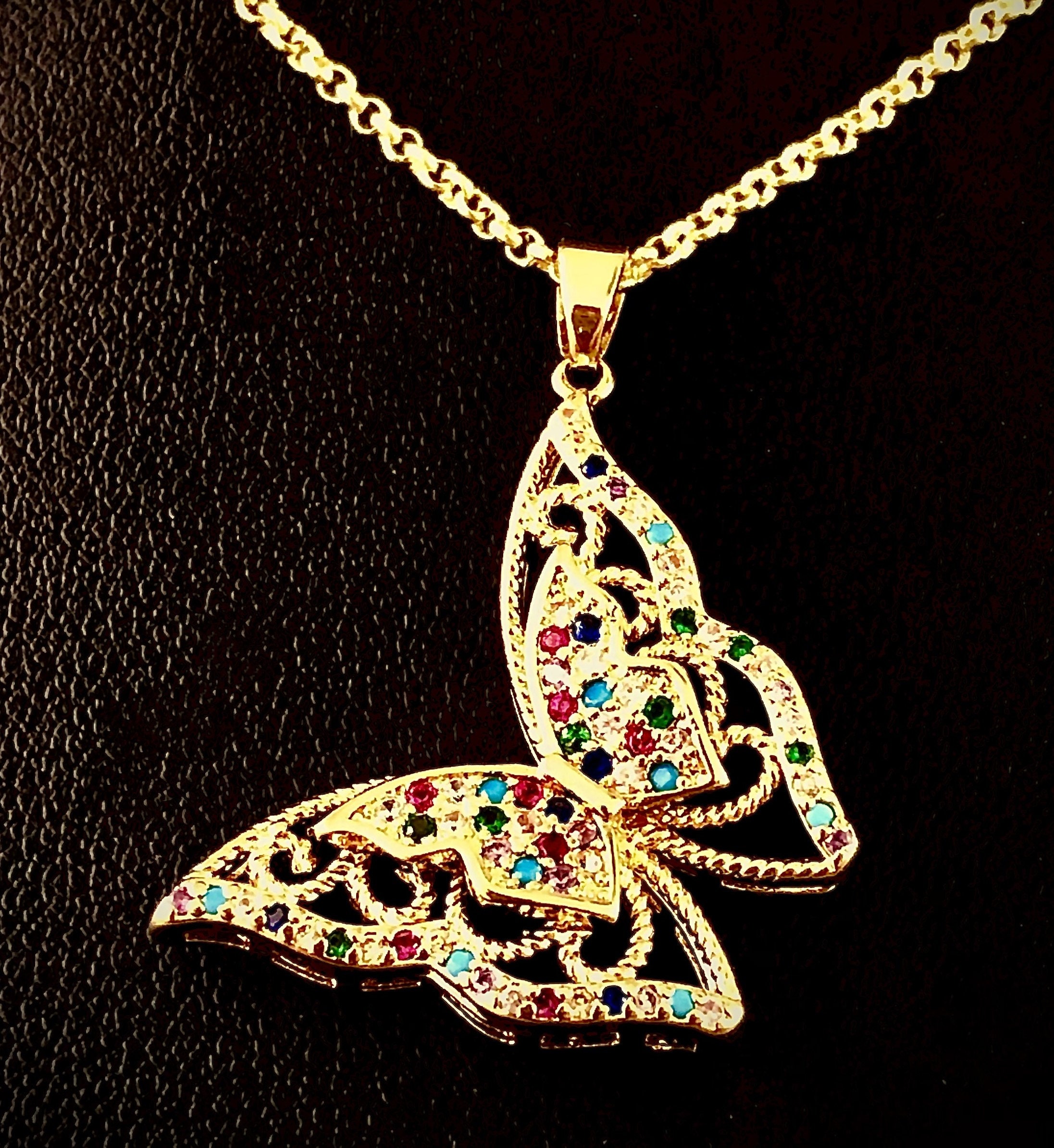 ★NOONOO FINGERS★ Shining Butterfly Necklace SHINING BUTTERFLY NECKLACE - NOONOO FINGERS