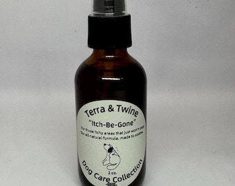 All-Natural Dog Itch Relief Spray: ACV, Aloe & Herbal Teas, 2 oz