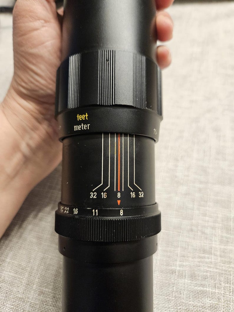 Soligor F = 400mm 1:8 Lens with case immagine 4